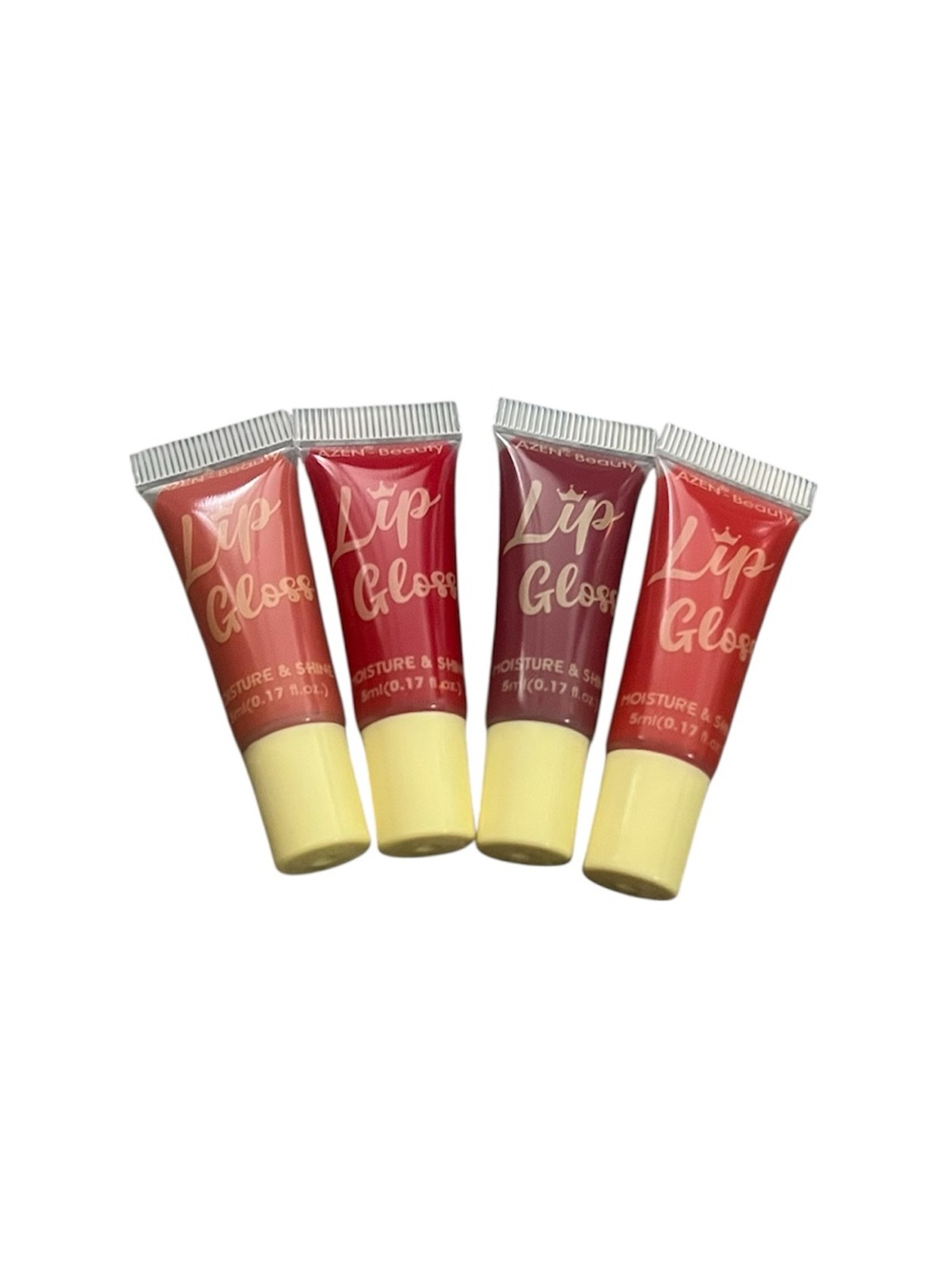 Lip Gloss Set of 4 - Moisture & Shine in Red, Pink, Plum NIP (SET FOR BUY NOW )